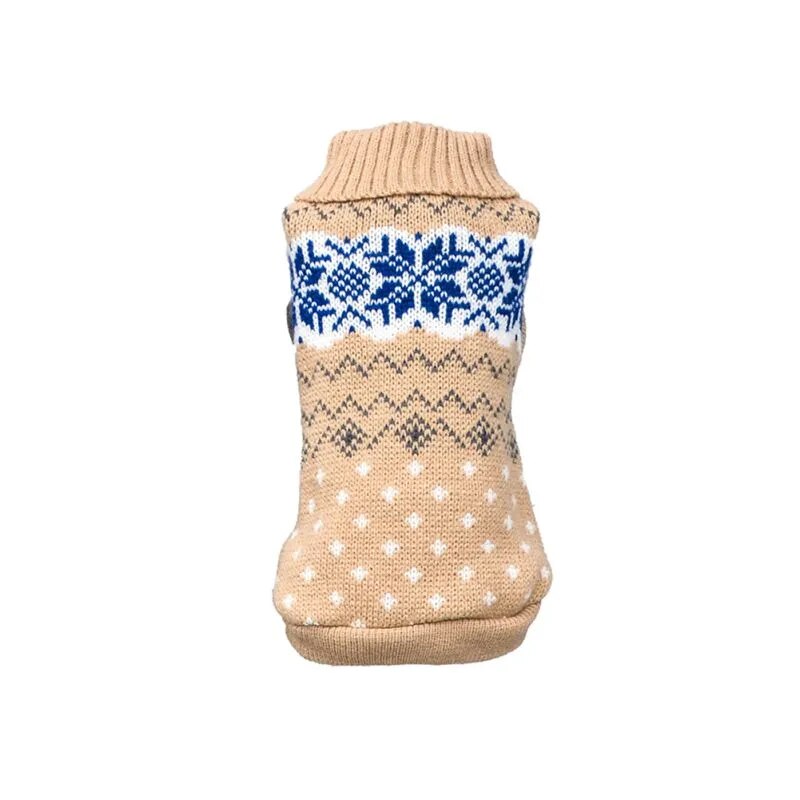 Suéter de invierno para perro, ropa para perro pequeño, suéter para cachorro, tejido de ganchillo, tela de Navidad, decoración, 1 ud.