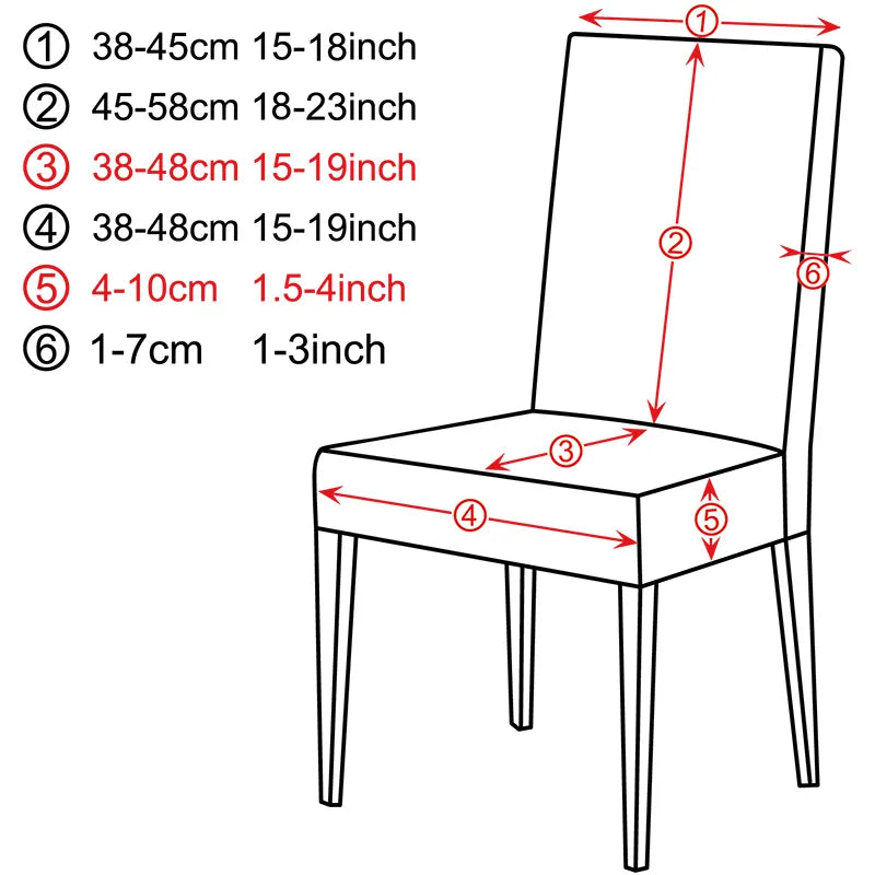 Funda estampada para silla, fundas elásticas para asiento, extraíbles y lavables, elásticas, para banquete, Hotel, comedor, funda para silla de oficina