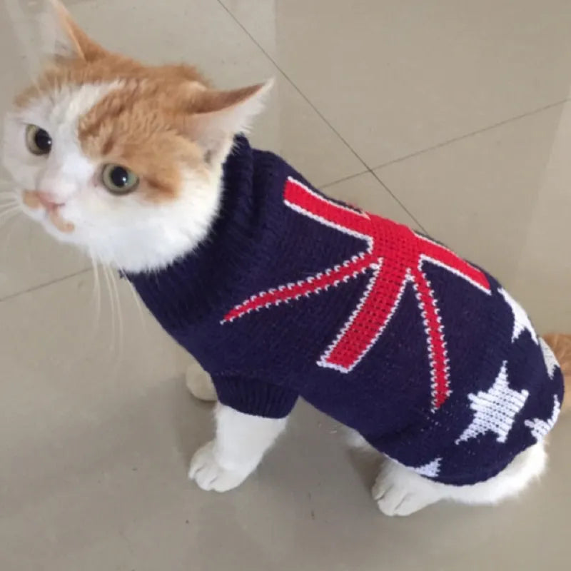 Bonito suéter para Gato, disfraz de invierno, ropa cálida para Mascotas para Gatos, jersey Katten Sphynx, ropa para Mascotas, productos para Gatos