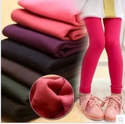 Otoño Invierno niños leotardos terciopelo, pantimedias niños Leggings gruesos cálidos,pantalones de invierno para niñas. Talla 3 a 10.