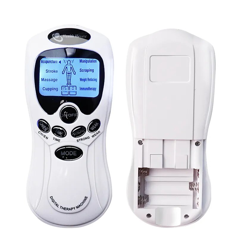 Masajeador TENS EMS, estimulación muscular electrónica, 8 modos, estimulador nervioso Personal, máquina de terapia de electroestimulación, alivio del dolor