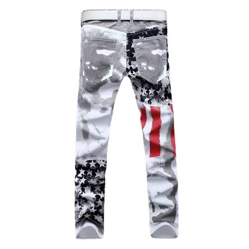 Pantalones vaqueros con estampado de diseñador para hombre, vaqueros rasgados de alta calidad, talla 28-38 40 42 2022, ropa de calle Punk HIP HOP otoño primavera 2022