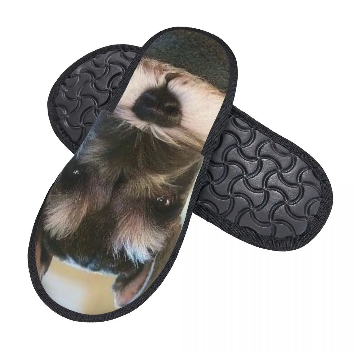 Zapatillas de casa con estampado personalizado para mujer, Schnauzer miniatura, perro, cachorro, suaves y cálidas, espuma viscoelástica, zapatos esponjosos para interiores y exteriores