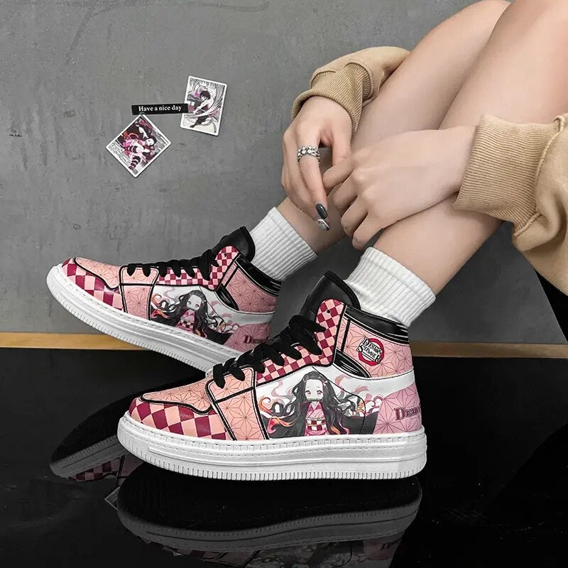 2023 zapatos De moda De Anime para hombre y mujer,Zapatillas De deporte con dibujos animados para Cosplay, Zapatos planos para mujer, Zapatillas deportivas vulcanizadas para correr, Zapatillas De Deporte