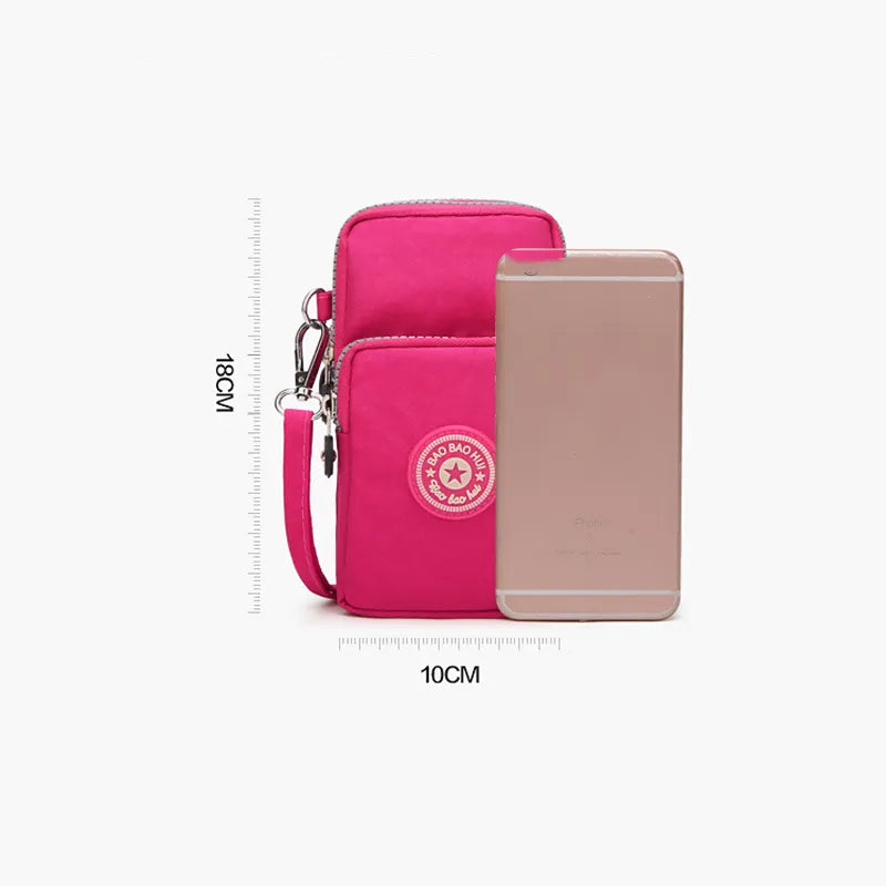 Bolsos de hombro pequeños de nailon para mujer, bolsos para teléfono móvil, Mini bolso de mensajero para mujer, cartera para mujer, bolso cruzado para mujer 2022