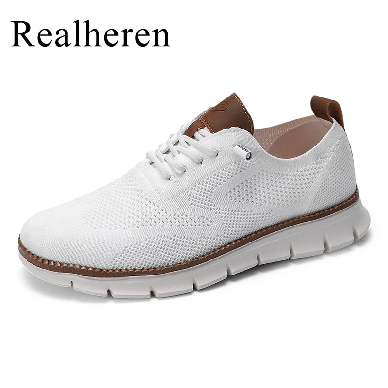 Zapatos talla grande 50 51 52 53 54,de malla blancos para hombre, mocasines informales sin cuero, transpirables, cómodos y ligeros.