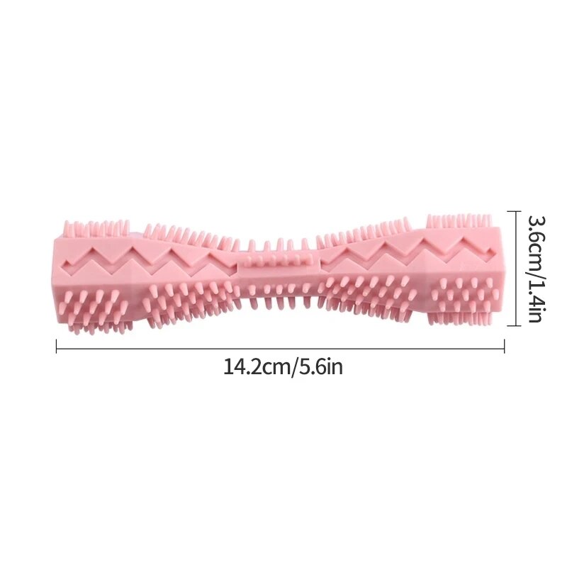 Juguete para la dentición del animal doméstico, palo para masticar para perros, palo limpiador para la dentición resistente a las mordeduras, divertido juguete para comida con fugas