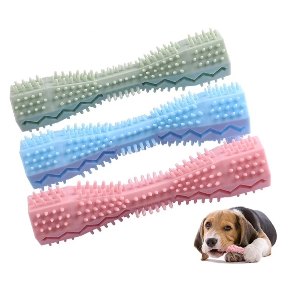 Juguete para la dentición del animal doméstico, palo para masticar para perros, palo limpiador para la dentición resistente a las mordeduras, divertido juguete para comida con fugas