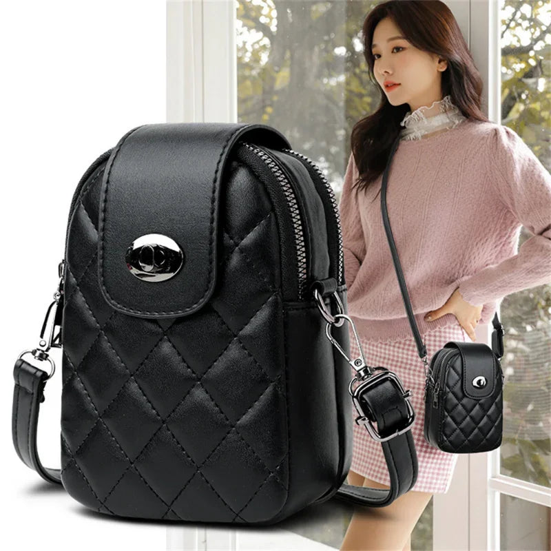 Bolso de lujo para mujer, tendencias de moda 2023, bolsos cruzados para mujer, bolso para teléfono móvil, billetera, monedero, bolsa de almacenamiento móvil, bolso de hombro