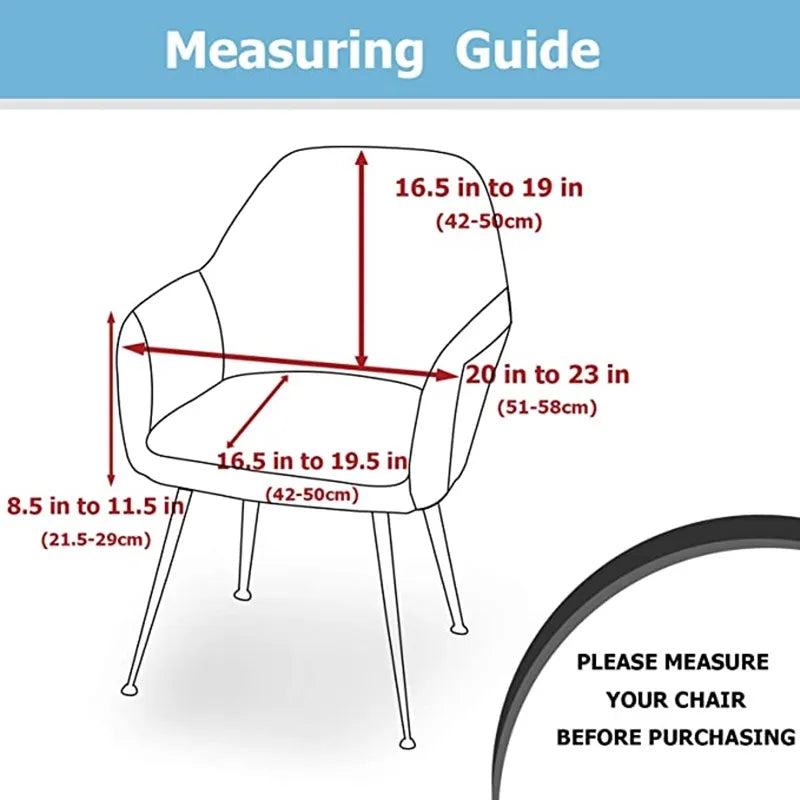 Fundas elásticas de lana Polar para sillas con brazos altos, funda ajustable para sillón de comedor, funda para asiento de Bar de Hotel, decoración para el hogar y la boda, 1 ud.