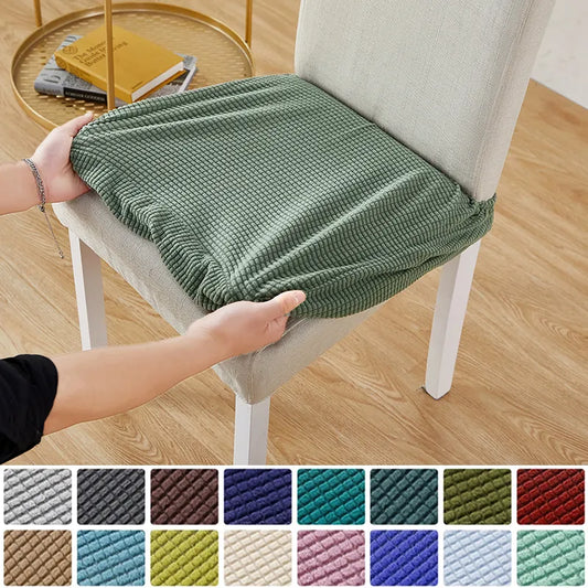 Funda de cojín para silla de Jacquard, fundas elásticas para sillas, Protector para sillas de comedor, fundas para asientos de sillas para el hogar