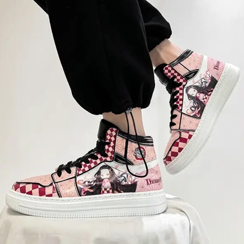 2023 zapatos De moda De Anime para hombre y mujer,Zapatillas De deporte con dibujos animados para Cosplay, Zapatos planos para mujer, Zapatillas deportivas vulcanizadas para correr, Zapatillas De Deporte