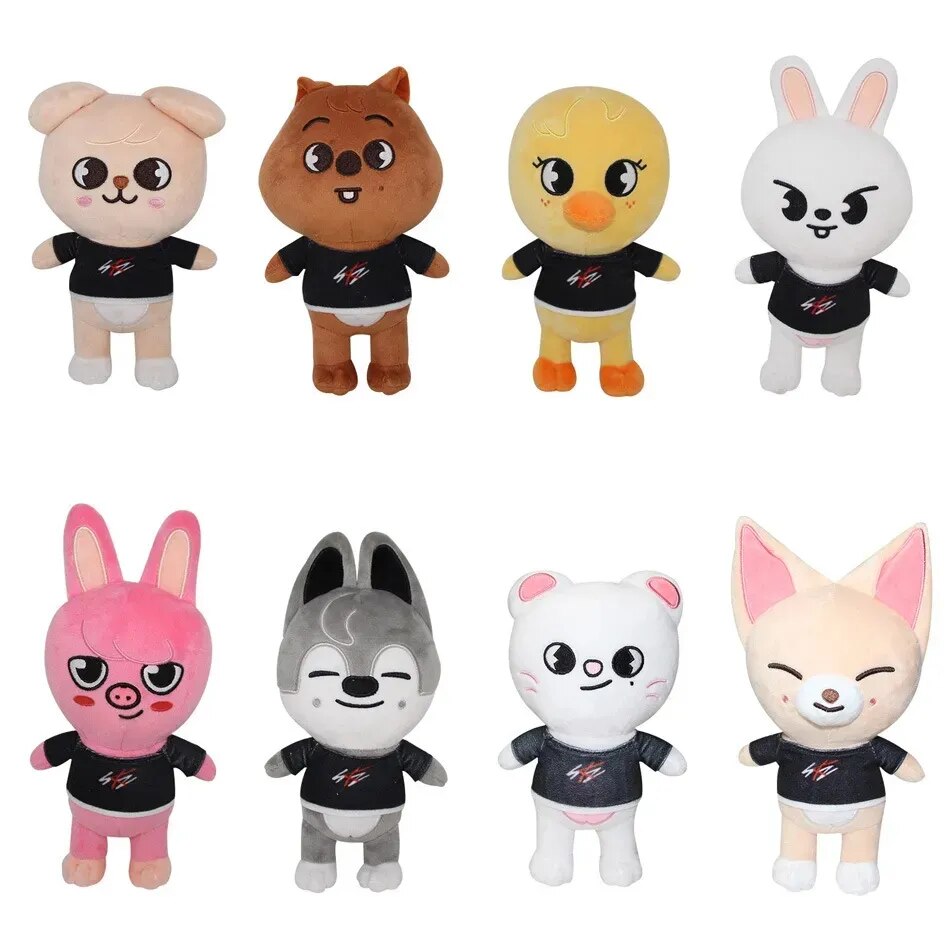 kpop Skzoo Kawai Doll - Peluches de animales  para niños, juguetes de peluche. Bbokari, Leebit, Puppym, niños, adultos, regalos para fans