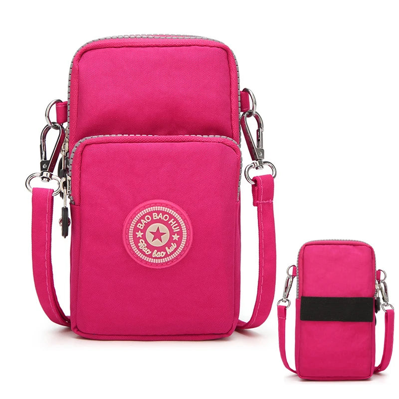 Bolsos de hombro pequeños de nailon para mujer, bolsos para teléfono móvil, Mini bolso de mensajero para mujer, cartera para mujer, bolso cruzado para mujer 2022