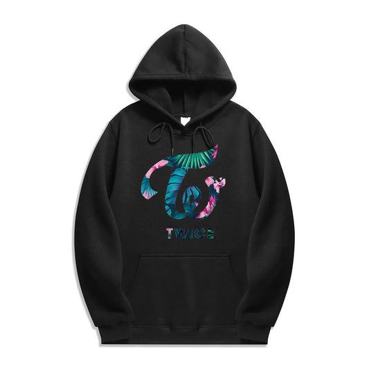 Sudaderas con capucha Twice para hombre y mujer, sudadera con Logo de Kpop TWICE, ropa de calle coreana, sudadera holgada de moda, jerséis, ropa Popular de Hip Hop Y2k