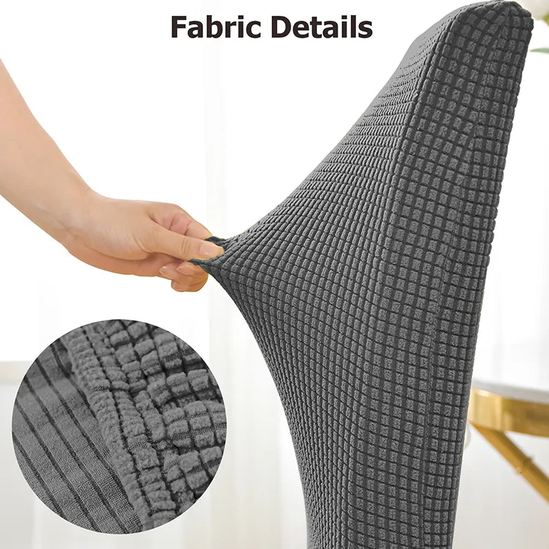 Funda para silla de tela Jacquard con granos de maíz, fundas para sillas baratas de tamaño Universal, fundas elásticas para asientos para comedor, decoración del hogar, 1 unidad