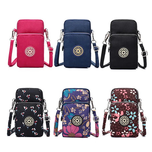 Bolsos de hombro pequeños de nailon para mujer, bolsos para teléfono móvil, Mini bolso de mensajero para mujer, cartera para mujer, bolso cruzado para mujer 2022